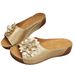 Fashionable Floral Wedge Sandals For Women 2026 Southeast Asia Foreign Trade Large Size Thick-Soled Hollow Out Open-Toe_vogvips.com