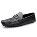 Doudou Shoes Men's Low-top Foot Loafers Loafers Horseshoe Buckle Driving Shoes_vogvips.com