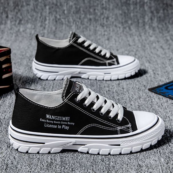 Summer New Lightweight Breathable Low Top Men's Sneakers Fashionable Korean Style Canvas Shoes Trendy Casual Footwear_vogvips.com