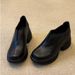 2026 New 8Cm Simple Versatile Round-Toe Elastic Deep-Cut Women's , New Autumn And Winter Vintage Thick-Soled Casual Leather_vogvips.com