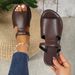2023 European And American Fashion New Style Large Size Slippers Wholesale Hollow Solid Color Open-toe Sandals For Women_vogvips.com