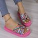 Women’s Shoes Summer New Large Size Thick Bottom Beach Sandals Women Slippers Fashion Casual Comfortable Slippers_vogvips.com