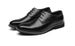 Men's Fashion Brogue Leather Shoes Pointed Toe Lace-up Breathable Casual Wedding Dress Shoes_vogvips.com