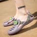 Men’s Shoes Men's Shoes Summer Hole Shoes Slippers Trend Beach Sandals Students Non Slip Baotou Lazy Casual_vogvips.com