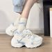 2026 New Girls' Dad Shoes With Butterfly Decoration, Mesh Soft Sole, Non-Slip, Breathable Children's Sneakers_vogvips.com