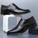 Euro Step Summer Carved Business Formal British Style Large Size Brogue Leather Hollow Perforated Men's Shoes_vogvips.com