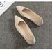 Soft Comfortable Flat Professional Women's Slip-on Black New Pointed-toe Soft-soled Work Shoes, Office Leather Shoes_vogvips.com