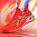 Men's Bright Red Running Shoes Soft Sole Shock Absorption Trendy Couple Casual Style Spring Year of the Dragon Theme_vogvips.com