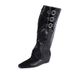 Women's Shoes Autumn New Style Belt Buckle Inner Heightening High Tube Slim Sexy Riding Two Wear Knight Trouser Boots Martin Women's Boots_vogvips.com