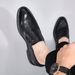 Euro Step Brogue Carved Men's Business Casual British Style Versatile Breathable Genuine Leather Handmade Wedding Shoes_vogvips.com