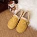 New Autumn And Winter Style A Pair Of Lambskin Cotton Shoes For Women_vogvips.com