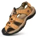 2023 Echtes Leder Männer Sandalen Sommer Outdoor Sport Männer Sandalen Hausschuhe Nicht Slip Strand Schuhe Casual Männer Alias hombre_vogvips.com