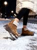 Thick-soled Snow Boots For Women, Fleece And Thickened Birken Ankle Boots, 2025 New Winter Cotton Shoes_vogvips.com