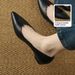 Cameido Water Washed Cowhide French Style Pointed Toe Low Cut Elevator Office Shoes For Spring_vogvips.com