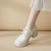 Comfortable Soft British Style Women's New Chunky Heel Single Shoes Spring Autumn Lace-up Patent Leather Versatile_vogvips.com