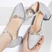 2026 New Versatile Soft Leather Pointed Toe Sandals Women, Fashionable High Heels For Spring And Summer, Chunky Heel_vogvips.com