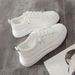 Women's Casual Thick-soled White Sneakers, Korean Style, New Versatile Spring 2026 Model, Height-increasing For Students_vogvips.com