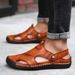 Khaki 898 Large Sandals, Beach Tourism, Outdoor Leisure, Half Pallet Set, Men's Sandals_vogvips.com