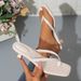 European And American Fashion Minimalist Style Thin Strap Flip-flops For Women, 2026 New Versatile Square-toed Stiletto_vogvips.com