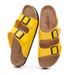 Women's Cork Slide Sandals - Lightweight EVA Sole, Breathable Mesh Lining, Slip-On Beach Clogs For Summer (Yellow & Pink Options)_vogvips.com