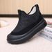 Winter Sheep Wool Thick-Soled Height-Increasing Snow High-Top Comfortable Lightweight Casual Women's Shoes With Fleece_vogvips.com
