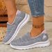 Breathable Womens Slip On Sneakers Soft Sole Comfortable Lightweight Casual Shoes For Everyday Walking Low Top_vogvips.com