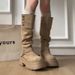Two-Way Foldable Over-the-Knee Long Wrinkled For Women 2025 Autumn Winter New Fashion Button Thick Sole Riding Boots_vogvips.com