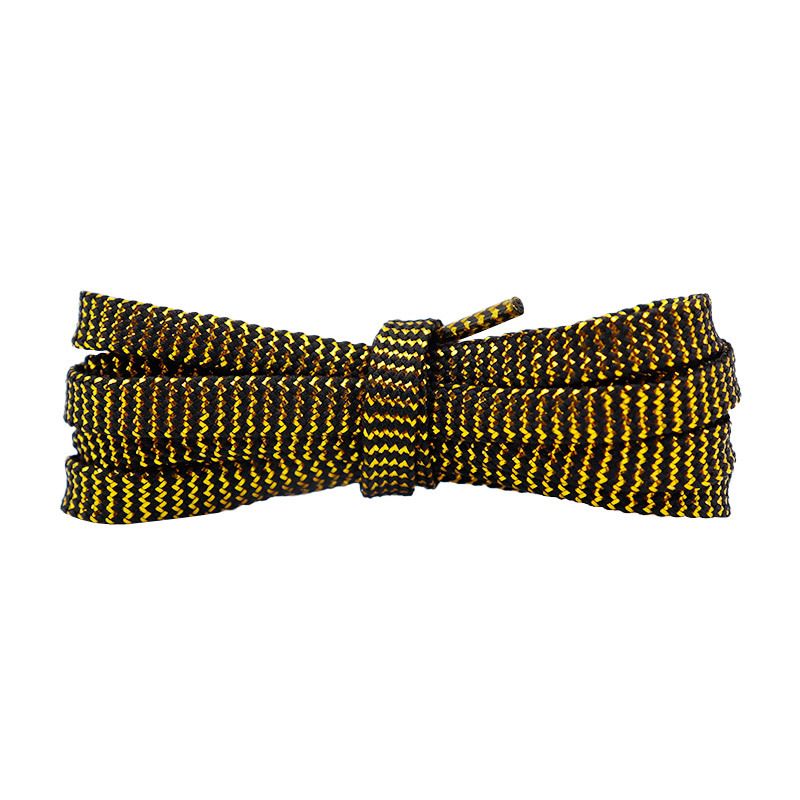 Flat Polyester Insert W Type Metal Wire Shoelaces 7mm Canvas Shoes Board Shoes Casual Shoes Rope_vogvips.com