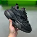 Fashionable Mens Designer Durable Thick Soled Sneakers Versatile Pure Black White Solid Color Casual Dad Shoes Size 39_vogvips.com