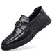Spring New Genuine Leather First Layer Sheepskin Breathable Loafers Casual Men's Single Shoes_vogvips.com