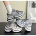 European Autumn New Fashion Double-layer Thick-soled Height-increasing Dad Shoes With Distressed Vintage Look Casual_vogvips.com