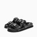 ZA New RA Summer With White Buckle Decoration Thick Slippers For Women Wearing Flat Bottom Riveted Large Women's Shoes_vogvips.com