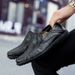 Fashionable doudou shoes Korean casual shoes Breathable leather men's shoes_vogvips.com