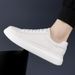 Genuine Leather Men's Board New Comfort Brand Styles Black And White Thick Soled Comfortable Shoes Luxury Hot Selling_vogvips.com