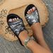 New 2025 Summer Flat Bottom Snake Pattern 43 Shoes, Straight Drag Beach Sandals, Women's Batch_vogvips.com