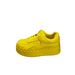 2025 New European Style Rivet Thick-Soled White Sneakers Genuine Leather Platform For Women Petite Height-Increasing_vogvips.com
