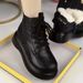 ShoeVault 2024 Winter New Cotton With Fleece Lining Martin Warm Thick-Soled Short Northeat Cold-Proof Snow Thickened Women'_vogvips.com