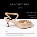 Women’s Shoes Fashionable and sexy women's shoe and bag set Diamond buckle flower decoration Ankle diamond chain with hard clutch bag_vogvips.com