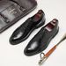 TerraStride Black For Men, Summer, Autumn, Winter, Breathable, Korean Height Increasing, Youth, British Style, Pointed Toe, Business_vogvips.com