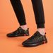 Board Shoes Men's Printed Breathable Board Shoes Comfortable Elastic Band Flat-bottomed Sports And Leisure Men's Shoes_vogvips.com