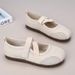 New Sports Mary Jane Women's Shoes Breathable Hollow Mesh Mother Shoes Thin Sole Ballet Versatile Casual Single Shoes Women_vogvips.com