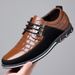 Suitable For All Seasons Large Size Leather 2025 Autumn Trendy Casual Formal British Style Versatile Checkered Men's Shoes_vogvips.com