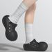 Hole Shoes Women's New Thick Soled EVA Summer Outdoor Sports Couples Wear Height Enhancing Breathable Shit Stepping Beach Sandals_vogvips.com