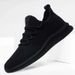 Euro Step All Summer Breathable Cloth Work Soft Sole Non-Slip Pure Black Men's Shoes_vogvips.com