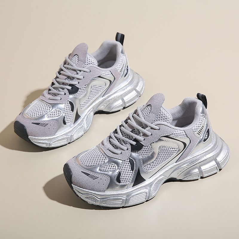 Ins Korean Version New Dad For Women 2025 Spring Student Sports Running Casual Shoes With Thick Sole Increased Bl703_vogvips.com