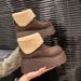 Furry Thick-Soled Short Fashion Snow 2025 Winter New Style With Fleece And Thickened Platform Sole Cotton Shoes Boots_vogvips.com
