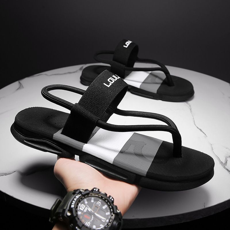 Summer 2023 New Men's Trendy Outdoor Beach Sandals Non-Slip Odor-Resistant Durable Casual Toe-Toe Slippers_vogvips.com