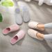 Thick-soled Cotton Slippers With Covered Heels For Autumn And Winter, Non-slip And Warm Home Slippers For Couples, Unisex Closed-toe Slippers, Thickened For Winter_vogvips.com