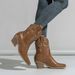 Women's Fashion Chelsea Boots With Embroidery – Chunky Heel, Pointed Toe, Comfortable & Stylish (Black/White/Dark Brown, Sizes 35-42)_vogvips.com
