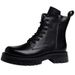Genuine Leather Martin Boots Men's High-top Heightening Korean Version Leather Boots Trendy Men's Tooling Locomotive Boots_vogvips.com